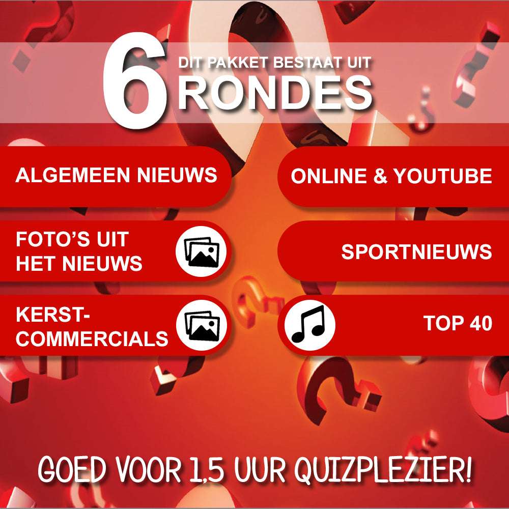 Eindejaarsquiz 2024 - Jeugd editie - Pubquizshop.nl