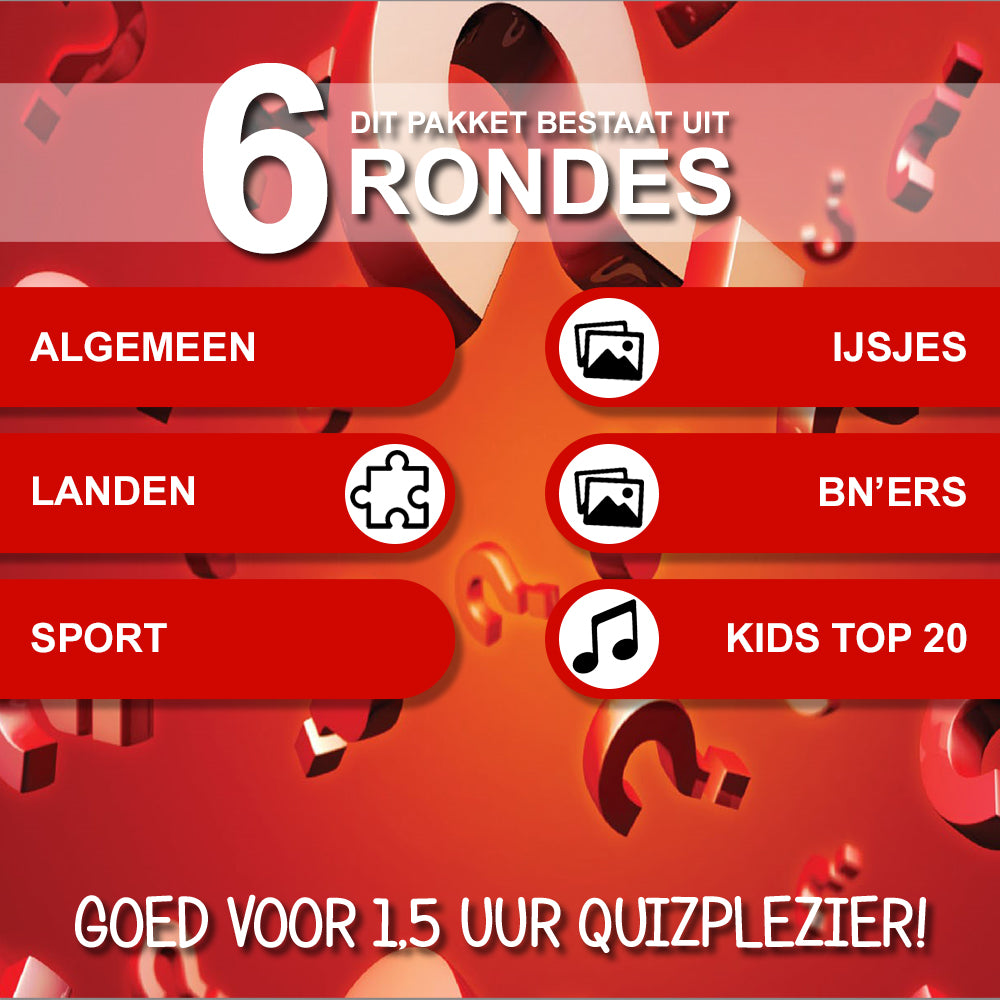 Groep 8 op Kamp pubquiz (2025 editie) - Pubquizshop.nl