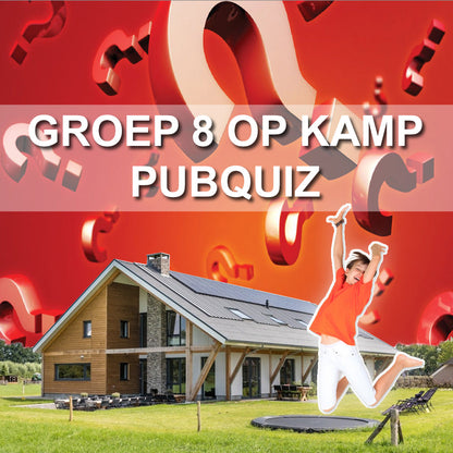 Groep 8 op Kamp pubquiz (2024 editie)