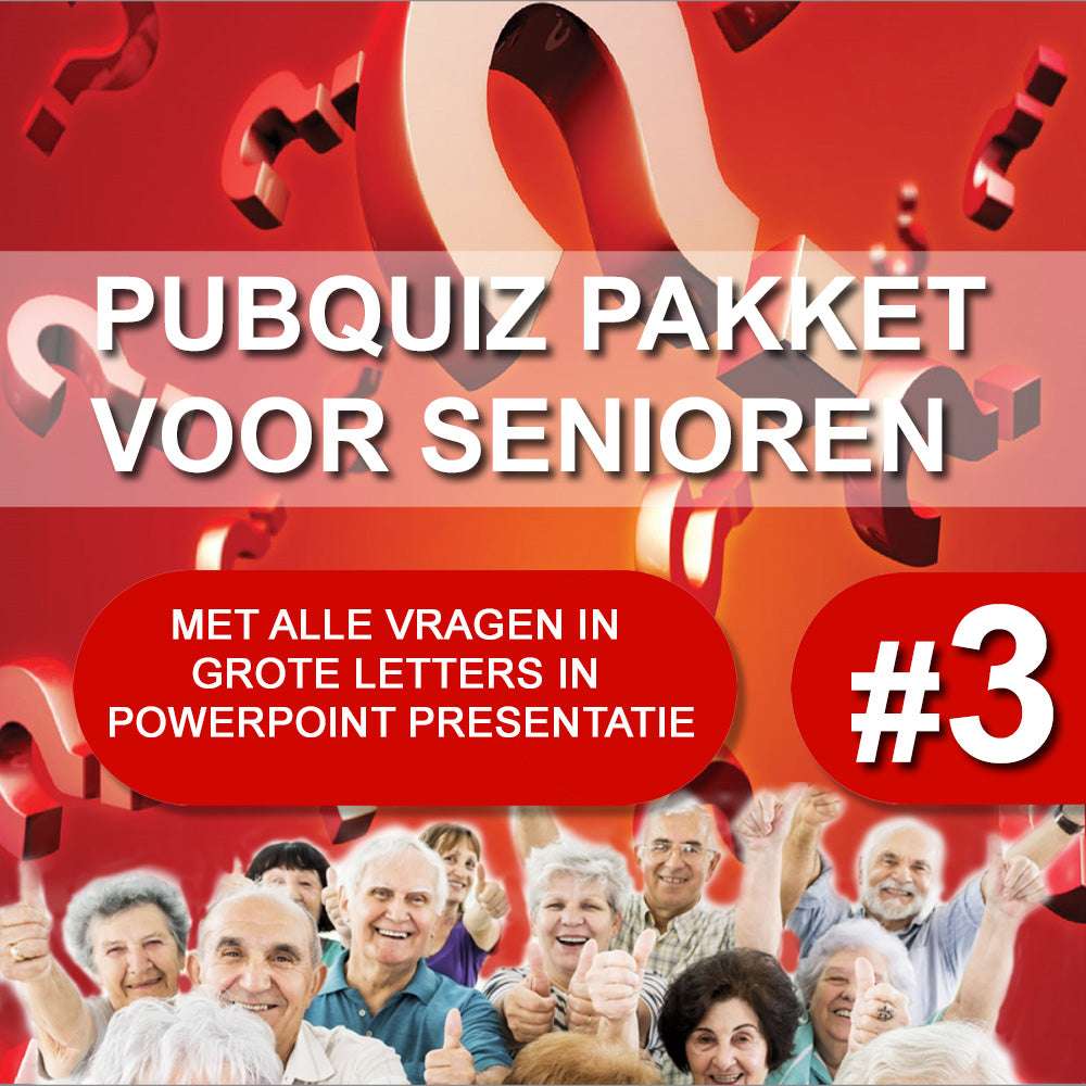 Pubquiz voor Senioren Nr. 3 - Pubquizshop.nl