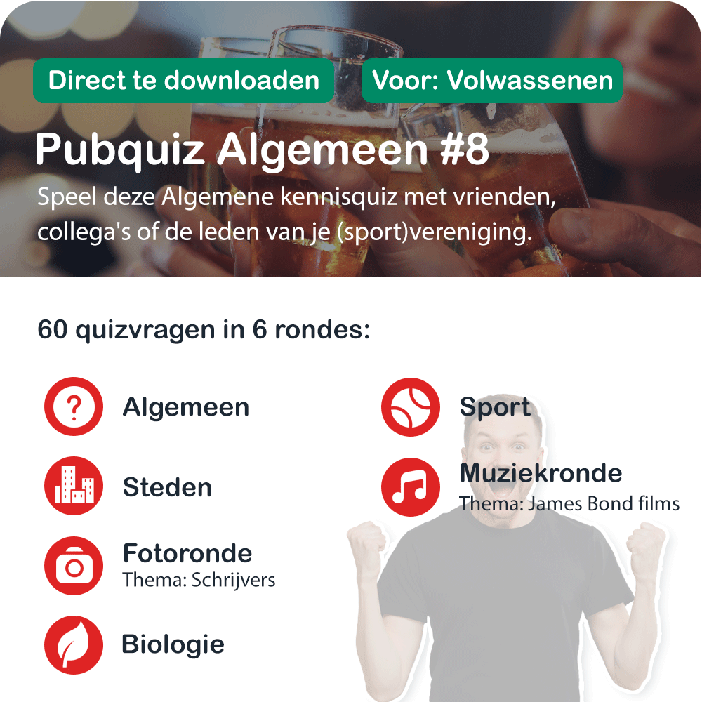 Pubquizpakket Algemeen Nr 8