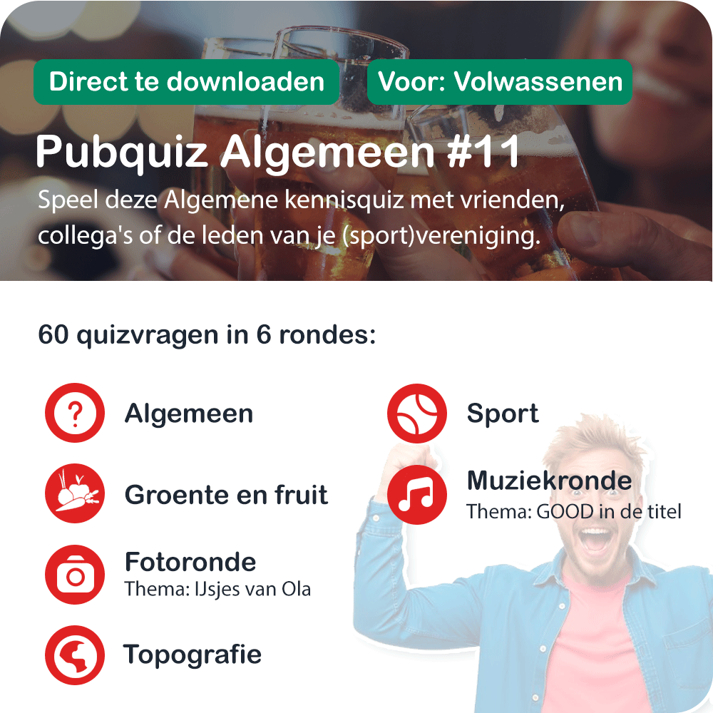 Pubquiz Algemeen Nr. 11