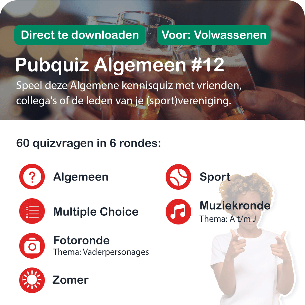 Pubquiz Algemeen Nr. 12