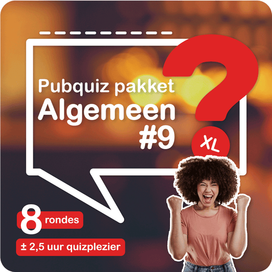 Pubquiz Algemeen Nr. 9 XL - Pubquizshop.nl