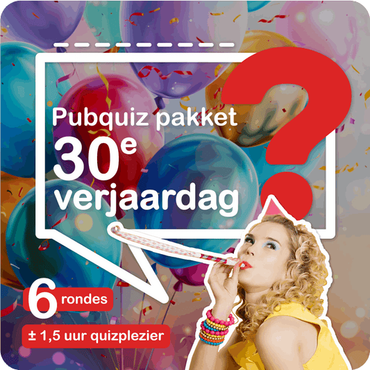 Party Pubquizpakket 30 jaar