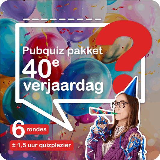 Party Pubquizpakket 40 jaar