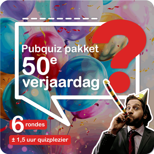 Party Pubquizpakket 50 jaar