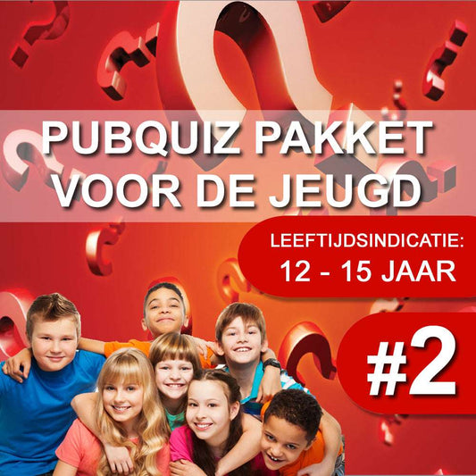 Pubquiz voor de jeugd (12 - 15 jaar) - nr. 2 - Pubquizshop.nl