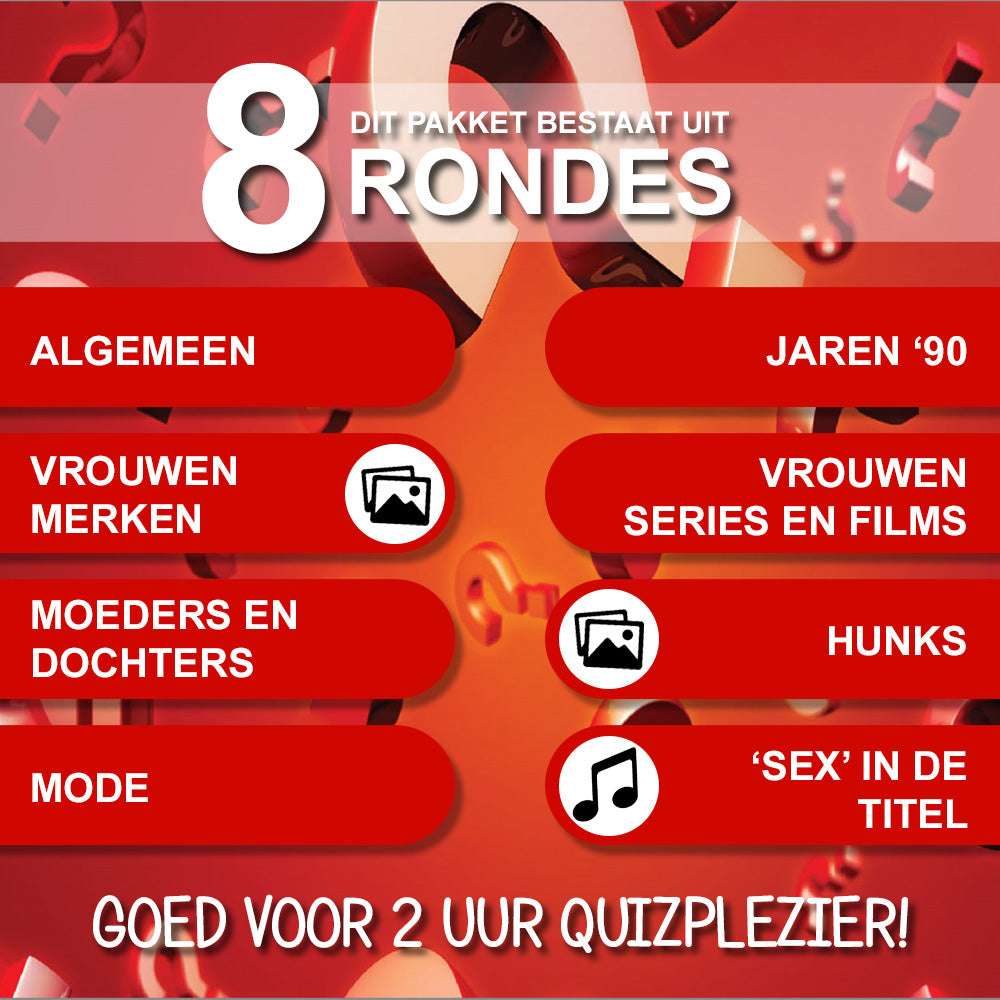 Ladies Night Pubquiz Pakket - Pubquizshop.nl