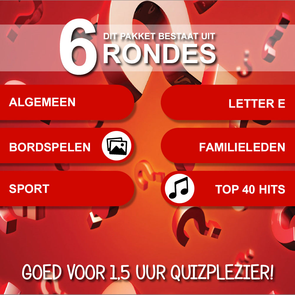 Familie pubquiz - Pubquizshop.nl