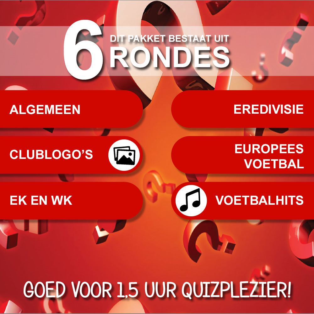 Voetbalquiz - Pubquizshop.nl