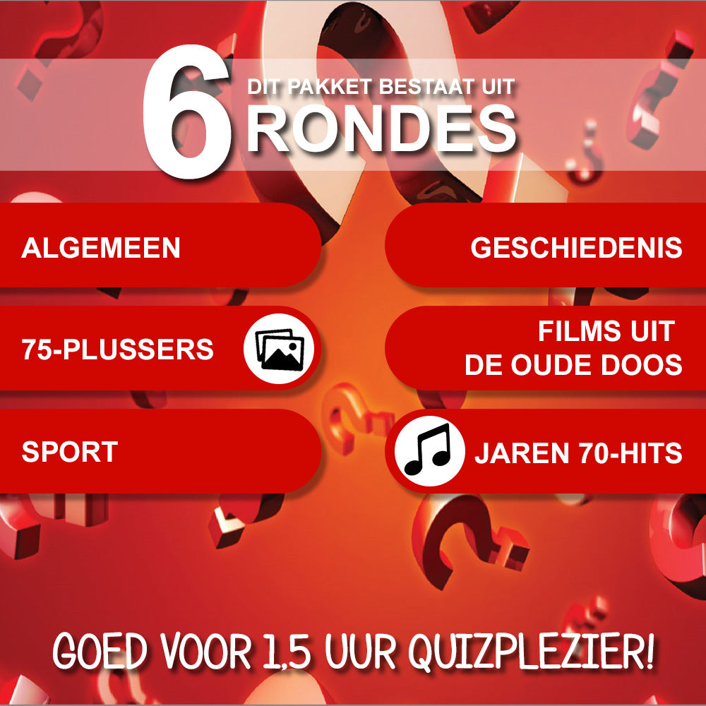 Pubquiz voor Senioren - Pubquizshop.nl