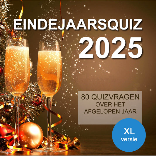 Eindejaarsquiz 2025 XL | Pubquizshop.nl