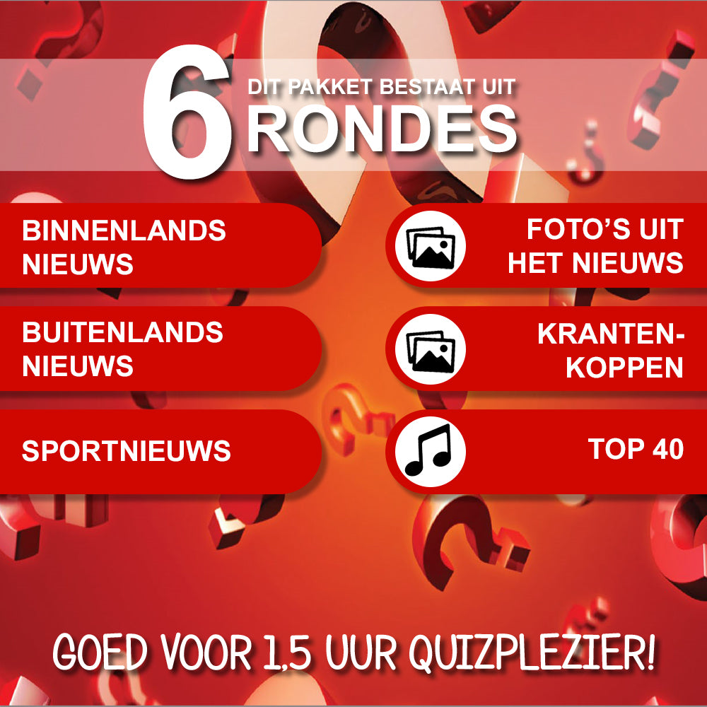 Eindejaarsquiz 2025 Familie editie rondes