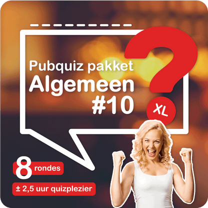 Pubquizpakket Algemeen Nr 10 XL