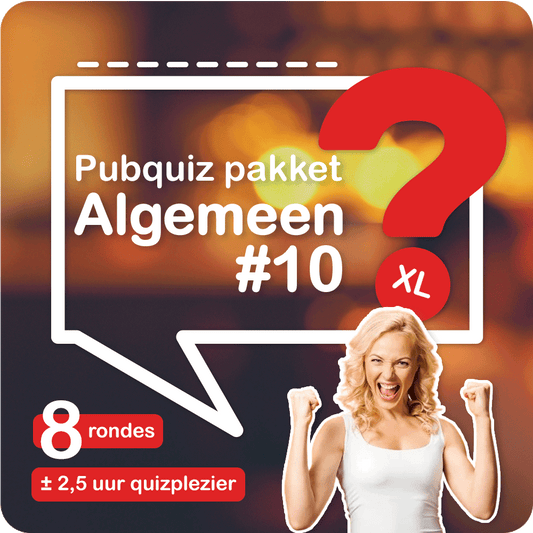 Pubquizpakket Algemeen Nr 10 XL