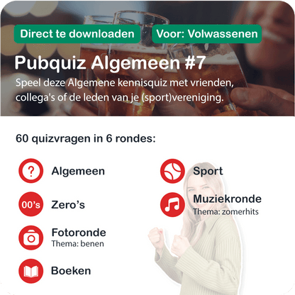 Pubquizpakket Algemeen Nr 7