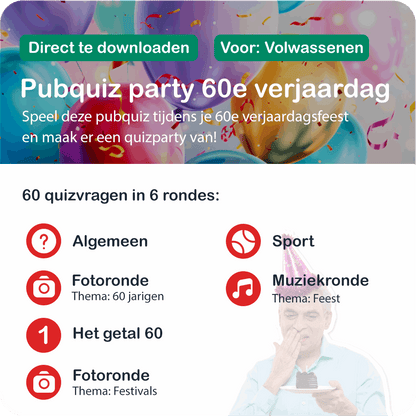 Pubquizpakket Party 60 jaar - 02