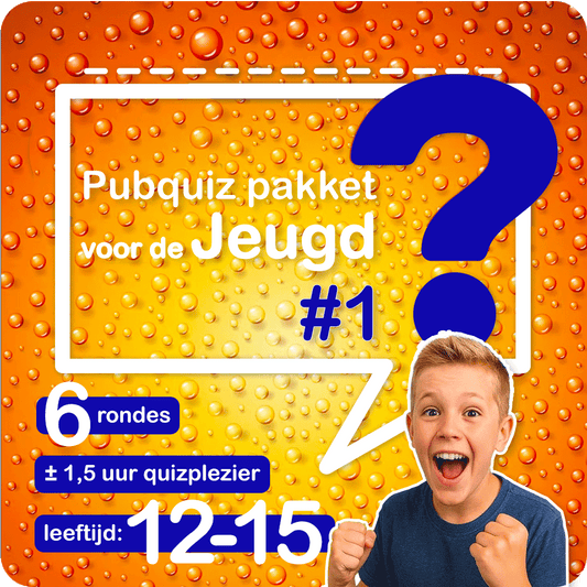Pubquiz voor de jeugd (12 - 15 jaar) - Nr. 1 (2026 editie) - Pubquizshop.nl
