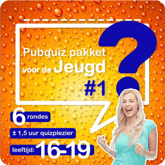 Pubquiz voor de jeugd (16 - 19 jaar) - Nr. 1 (2026 editie)