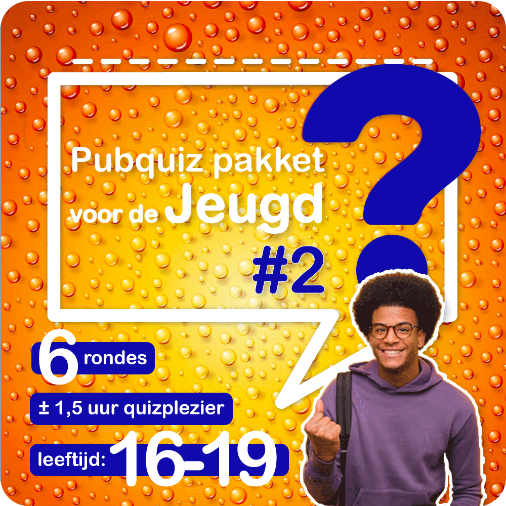 Pubquiz pakket voor de jeugd 1619 jaar Nr 2