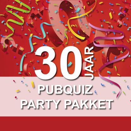 Party Pubquiz 30e verjaardag